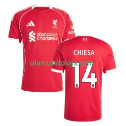Camisola Liverpool Federico Chiesa 14 Homem Equipamento Primeiro 2025-2026 Manga Curta